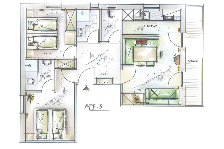Floor Plan Apartment No. 3
