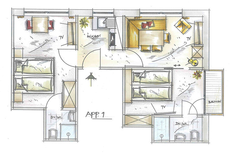 Floor Plan Apartment No. 1