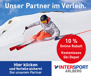 Intersport Arlberg - 10% Rabatt bei Onlinebuchung & Kostenloses Skidepot